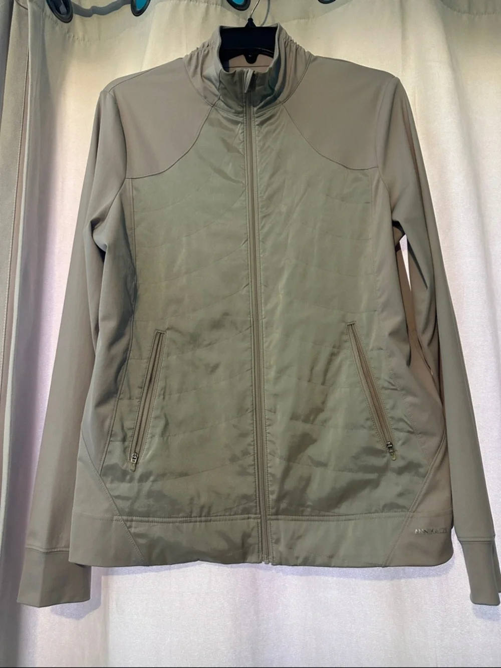 Tan Full-Zip Active Jacket - Picture 1 of 5